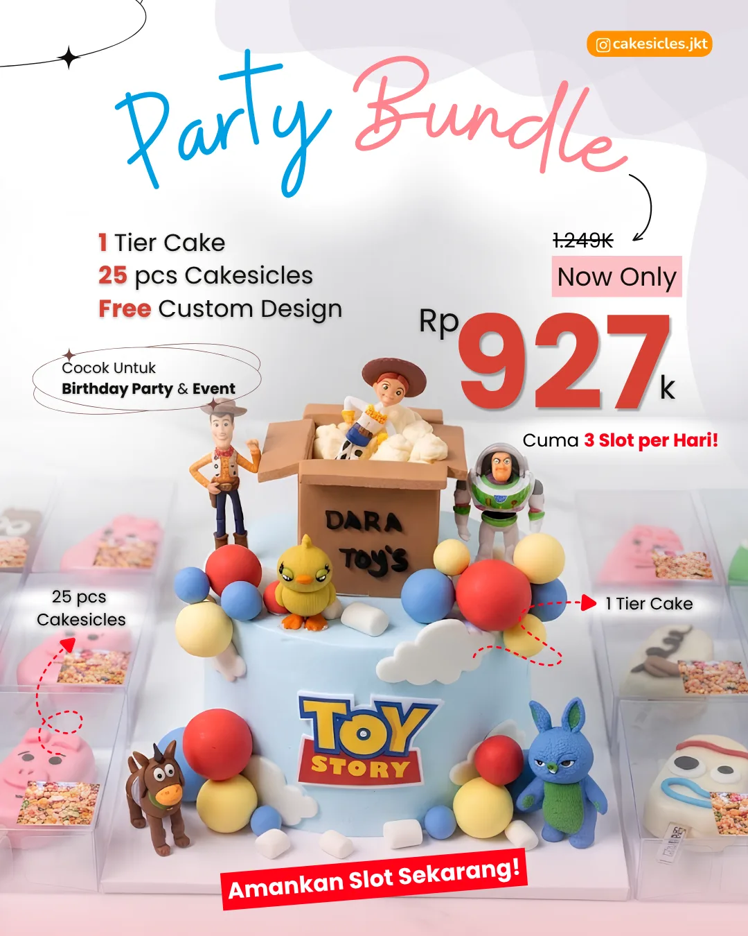 Party Bundle Cakesicles JKT - Cake dan Cakesicles Custom